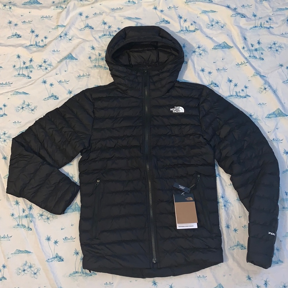 The North Face Mens Stretch Down Hoodie XS TNF Black